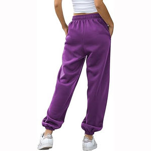 Pantalon de survêtement évasé pour femme, taille élastique, respirant, ample, décontracté, pour la course et l'entraînement, avec poches latérales, fermeture confortable - Product Image 5