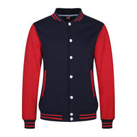 Vestes de baseball décontractées personnalisées avec logo de designer en gros, manteaux Letterman en coton unisexe