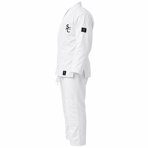 Kimono de BJJ Shansa Don Blanco, 100% Algodón Elástico, Antibacteriano, Transpirable, Uniforme de Artes Marciales Unisex para Adultos, Corte Regular - Product Image 3