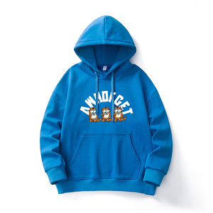 2023 Otoño Invierno sudaderas con capucha para hombre personalizado Casual Tigre estampado gráfico juvenil estilo universitario 100% algodón polar Y2k jerséis sueltos - Product Image 5