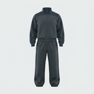 Servicio OEM, Conjunto de Sudadera con Capucha y Pantalones Holgados Transpirables en Colores Sólidos, Estilo Urbano de Invierno, Unisex, Chándal de Moda - Product Image 3