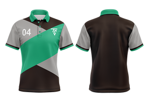 Polo de golf grande taille à motif personnalisé en polyester respirant et impression par sublimation pour hommes, polo de golf à manches courtes, vêtements - Product Image 4