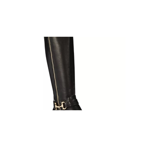 Stivali da Equitazione Thalia Sodi Vigi per Donna, Neri, Alti fino al Ginocchio, Punta Affusolata, Allacciati, con Tomaia in Denim e Suola in Gomma, Taglia 7.5 M - Product Image 2