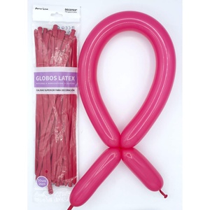 Palloncini in lattice Party Love 260S fucsia, confezione da 50 pezzi per decorazioni - Product Image 1
