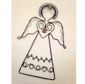 Adorno Navideño Colgante de Hierro Forjado Hecho a Mano de Alta Calidad en Color Negro con Diseño Personalizado para Decoración Navideña del Hogar - Product Image 3