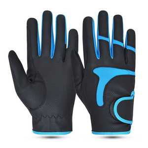Gants d'équitation équestre en cuir pur pour hommes et femmes Grip antidérapant pour dames et filles - Product Image 2