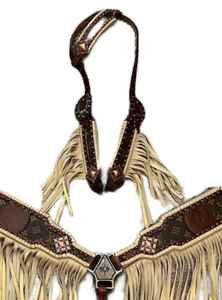 Ensemble de tack rouge de haute qualité de qualité supérieure Headstall et équipements de cheval de collier de poitrine - Product Image 4