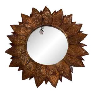 Luxury Copper <b>Mirror</b> Frame with <b>Antique</b> Craftsmanship and New Stylish Design for Enhancing Entryway and Hallway Interiors - Product Image 6