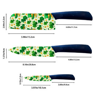 Novedades, Juego de Cuchillos Santoku Profesionales, Hoja de Cerámica, Plástico, Ambidiestro, Apto para Lavavajillas, para Cocina Casera, Preparación de Comidas, en Existencia - Product Image 2