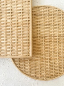 แผ่นรองจานหวายทรงกลมเป็นมิตรต่อสิ่งแวดล้อมสินค้าทำจากแผ่นรองจานของตกแต่งโต๊ะในเวียดนามขายส่ง - Product Image 5