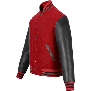 แจ็คเก็ตเบสบอลวิทยาลัยผู้ชายคุณภาพสูง สวมใส่สบาย ดีไซน์ยอดเยี่ยม แจ็คเก็ตเบสบอลวิทยาลัยระดับมืออาชีพสำหรับผู้ชาย - Product Image 4