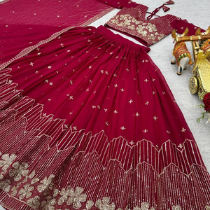 ชุดแต่งงานออกแบบ lehenga choli และ dupatta - Product Image 1