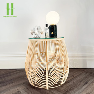 Mesa de Centro Moderna de Ratán Natural de Diseño Único, Calidad Premium, Hecha a Mano para Decoración de Sala de Estar, de Vietnam - Product Image 4