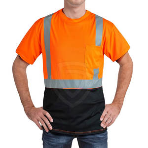 เสื้อยืดทำงานโพลีเอสเตอร์ระบายอากาศได้ดีเสื้อทำงานผ้าโพลีเอสเตอร์ - Product Image 6