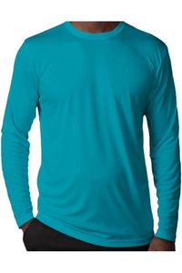 T-shirt à manches longues à col rond pour homme 100 coton 160g/m2 - Product Image 2