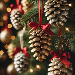 ของตกแต่งคริสต์มาสรูปโคนต้นสนแบบธรรมชาติสไตล์ชนบทเครื่องประดับวันหยุดแบบลูกสนสำหรับตกแต่งต้นคริสต์มาสของขวัญสำหรับงานเลี้ยง - Product Image 3