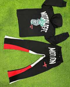 Ensemble pantalon et sweat à capuche évasé Mode féminine élégante, confortable et tendance personnalisable de haute qualité en gros disponible - Product Image 1