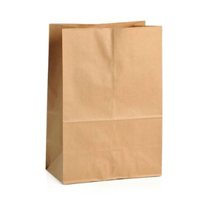 Sacs à provisions en papier kraft blanc biodégradable écologique personnalisé pour emballage de fast-food sac en papier à emporter pour restaurant - Product Image 3