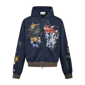 Sweat-shirt à capuche unisexe personnalisé avec logo, style streetwear tendance, en polyester/coton, pour homme, disponible en plusieurs coloris. - Product Image 3