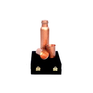 Meilleure qualité 5L martelé cuivre métal bouteille d'eau couvercle à boire direct pour adultes Sport Style-pour voyage Gym activités de plein air - Product Image 4