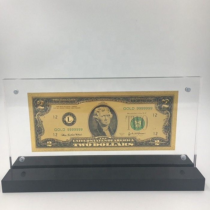 Cadres Pour Billets De Banque - Lot De 2, Dimensions 26.5 X 38 Cm, En Bois, Protection Plexiglas