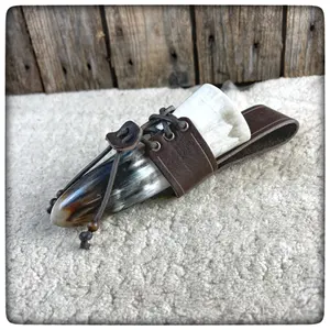 Taille personnalisée naturel vache boeuf Viking corne à boire personnalisé petite fête décoration tir sculpté en cuir animal artisanat - Product Image 3