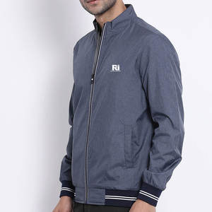 Veste d'hiver pour homme Blouson aviateur décontracté à col montant avec logo sur le devant Fabriqué au Pakistan Vente à bas prix en ligne - Product Image 1