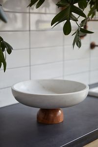 Bol de service en marbre moderne avec des motifs géométriques et des variations de couleur uniques pour des arrangements artistiques de table - Product Image 6