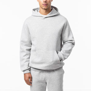 Conjunto de pantalones de chándal y sudaderas con capucha y dobladillo estrecho unisex personalizado de fabricante de ropa, traje de jogging, chándal en blanco de peso pesado para hombre - Product Image 6