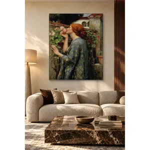Impression sur toile « Femme de Waterhouse sentant une rose » - Product Image 3