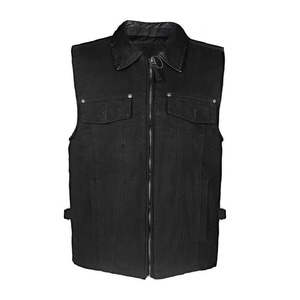 Chaleco para Hombre con Cierre de Cremallera y Estampado Sólido, Ropa de Abrigo de Otoño, Logotipo Personalizado, Bolsillos, Venta al por Mayor, Chaleco de Pesca - Product Image 1