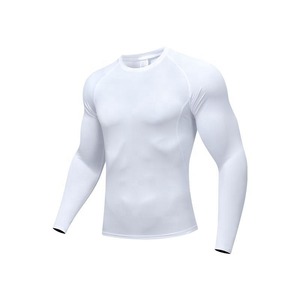 T-shirt de compression pour arts martiaux pour hommes, rashguard MMA, haute élasticité, séchage rapide, entraînement en salle de sport, impression personnalisée - Product Image 4