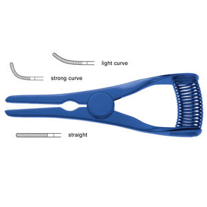 Pinces de bouledogue atraumatique Glover de qualité chirurgicale Instruments cardiovasculaires droits enduits de couleur bleue avec action à ressort - Product Image 6