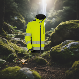 Veste Softshell de Travail Haute Visibilité Jaune/Noir Taille L (54/56) - Marque ELYSEE Lot de 10 - Product Image 3