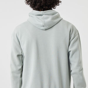 Sudadera con capucha lavada de algodón 100% Vintage de alta calidad para hombre, sudaderas con capucha lisas transpirables de gran tamaño en blanco, estampado de tela polar - Product Image 5