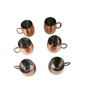 ชุดแก้วมัคทองแดงบริสุทธิ์4ใบดีไซน์ทันสมัยแก้วทองแดงมอสโกดีไซน์แบบเคลือบเป็นมิตรต่อสิ่งแวดล้อม - Product Image 5