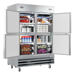 Equipo de Refrigeración para Cocina Comercial de 54 Pulgadas Media Puerta Sólida de Acero Inoxidable de 46.68 Pies Cúbicos Refrigerador de Alcance Extendido Ajustable - Product Image 5