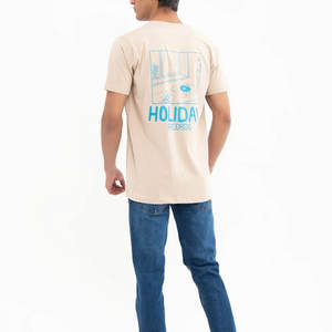 100% coton surdimensionné hommes T-Shirt avec pour bouffée impression haute qualité goutte épaule tenue décontracté - Product Image 3