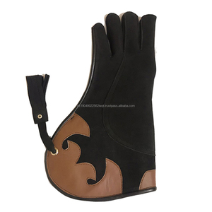 ถุงมือหนังนูบัคสีดำคุณภาพดีปรับแต่งได้สองชั้นยาว35ซม. XL สำหรับใช้งานกลางแจ้ง - Product Image 6