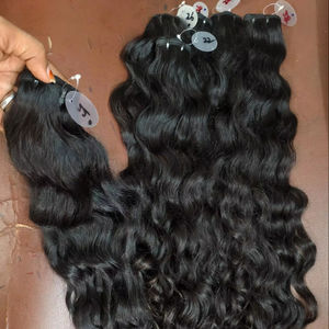 Paquetes de cabello Remy ondulado de 22 24 26 pulgadas Color de cabello natural dibujado individual con extremos saludables - Product Image 1