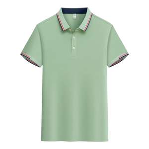 Mode été chemise courte nouveau style d'affaires hommes polo hommes hauts hommes vêtements - Product Image 3