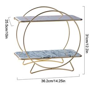 2024 New Collection Glamorous Green 3 <b>Tier</b> <b>Cake</b> <b>Stand</b> for Home and Party Decoration Manufacturer and Supplier From India - Product Image 3