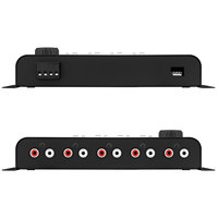 Taramps Pro 2.4D Dynamic Peak DSP Crossover Processeur de signal numérique complet et égaliseur Fonction de limiteur de crête 4CH Out Car Audio