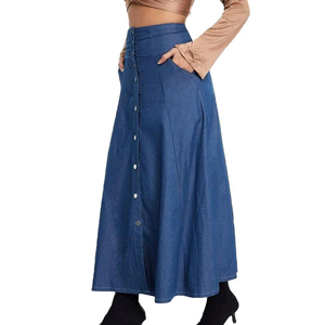 Jupes en jean basiques en gros, grandes tailles, stock disponible, livraison rapide, exportation mondiale, qualité supérieure - Product Image 4