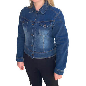 Customized <b>Light</b> <b>Weight</b> Stylish Breathable Jeans <b>Jacket</b> Premium Quality Top Selling <b>Women</b> Jeans <b>Jacket</b> - Product Image 1