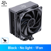 Pendingin CPU SNOWMAN MT6-V3-6 Heatpipe Fluid Bearing Low Noise 30 untuk PC Desktop yang Mendukung LGA1700 AM4 AM5