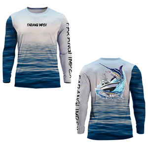 Upf 50 + Protection solaire évacuation de l'humidité Polyester Spandex hommes à manches longues maille Uv chemises de soleil protection Uv maillot de football 2025 - Product Image 6