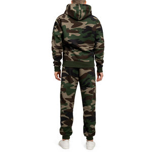 Wholesale Winter Streetwear Hooded Training Gym <b>Camouflage</b> Printed Heavyweight Breathable Track Suits Custom Mens Jogging OEM - Product Image 3