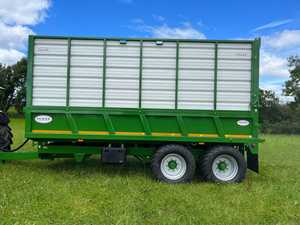 Semi-remorque benne basculante 4 roues 8 tonnes de qualité supérieure, 7 x 14 pieds, en acier, à 4 côtés hauts - Product Image 6