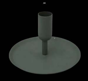 Porte-bougie moderne en fer plaqué bronze, très vendu, pour la décoration de la maison, Noël, salon - Product Image 3